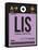 LIS Lisbon Luggage Tag I-NaxArt-Framed Stretched Canvas