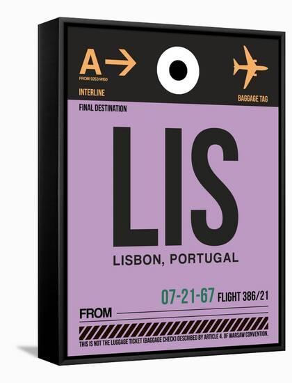 LIS Lisbon Luggage Tag I-NaxArt-Framed Stretched Canvas