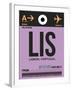 LIS Lisbon Luggage Tag I-NaxArt-Framed Art Print