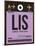 LIS Lisbon Luggage Tag I-NaxArt-Framed Art Print