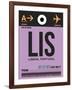 LIS Lisbon Luggage Tag I-NaxArt-Framed Art Print