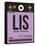 LIS Lisbon Luggage Tag I-NaxArt-Framed Stretched Canvas