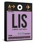 LIS Lisbon Luggage Tag I-NaxArt-Framed Stretched Canvas