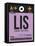 LIS Lisbon Luggage Tag I-NaxArt-Framed Stretched Canvas