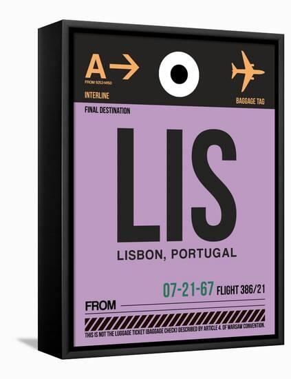 LIS Lisbon Luggage Tag I-NaxArt-Framed Stretched Canvas