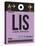 LIS Lisbon Luggage Tag I-NaxArt-Stretched Canvas