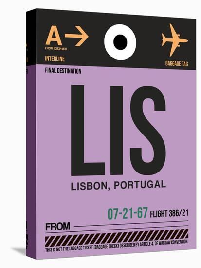 LIS Lisbon Luggage Tag I-NaxArt-Stretched Canvas