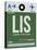 LIS Lisbon Luggage Tag II-NaxArt-Stretched Canvas