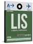 LIS Lisbon Luggage Tag II-NaxArt-Stretched Canvas