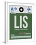 LIS Lisbon Luggage Tag II-NaxArt-Framed Art Print