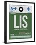 LIS Lisbon Luggage Tag II-NaxArt-Framed Art Print