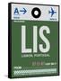 LIS Lisbon Luggage Tag II-NaxArt-Framed Stretched Canvas