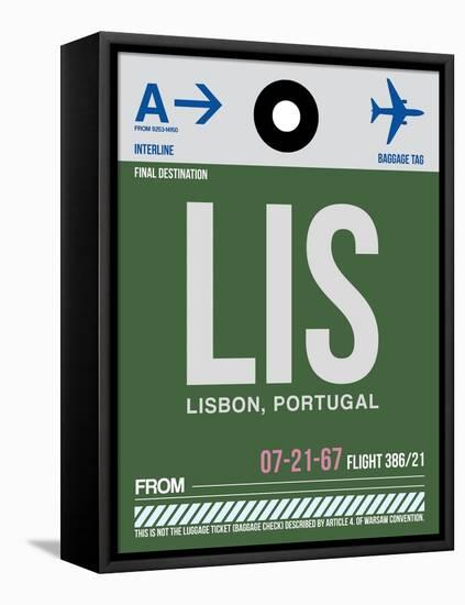 LIS Lisbon Luggage Tag II-NaxArt-Framed Stretched Canvas