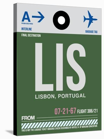 LIS Lisbon Luggage Tag II-NaxArt-Stretched Canvas