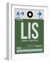 LIS Lisbon Luggage Tag II-NaxArt-Framed Art Print