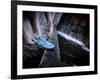 Lisa Eaton Laces Up Her Running Shoe Near a Water Feature at Freeway Park - Seattle, Washington-Dan Holz-Framed Photographic Print