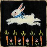 Green Folk Bunny-Lisa Hilliker-Framed Art Print