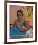 Lisa in Turquoise-Boscoe Holder-Framed Premium Giclee Print