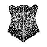 Panther Head Mesh-Lisa Kroll-Art Print