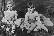 Prince Charles and Princess Anne as Children at Balmoral, 28th September 1952-Lisa Sheridan-Mounted Photographic Print