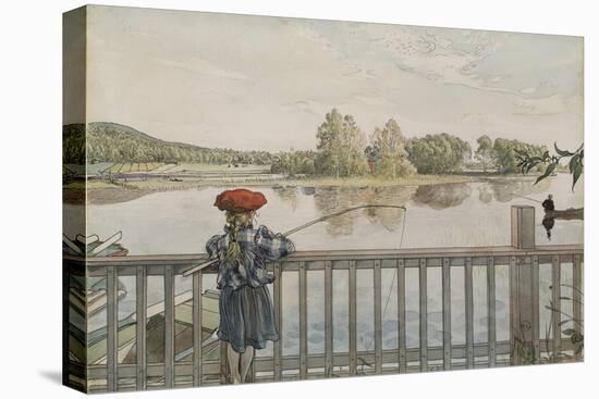 Lisbeth Angling, from 'A Home' series, c.1895-Carl Larsson-Stretched Canvas