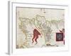 Lisbon and Tagus River Estuary from Atlas by Diego Homen, 1563-null-Framed Giclee Print