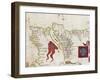 Lisbon and Tagus River Estuary from Atlas by Diego Homen, 1563-null-Framed Giclee Print