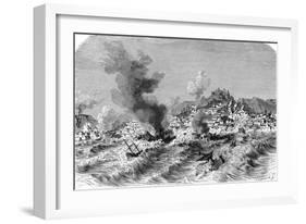 Lisbon Earthquake, 19th Century Artwork-Science Photo Library-Framed Photographic Print