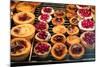 Lisbon, Portugal. Bakery selling traditional Nata pastries, national desert of Portugal-Julien McRoberts-Mounted Photographic Print