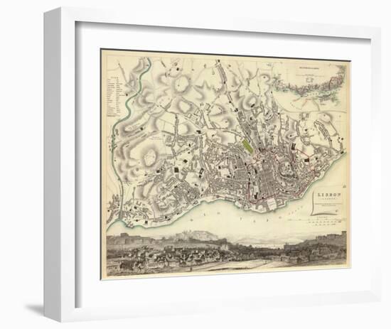 Lisbon, Portugal, c.1833-null-Framed Art Print