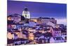 Lisbon, Portugal Skyline at Alfama, the Oldest District of the City.-SeanPavonePhoto-Mounted Photographic Print