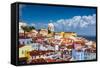 Lisbon, Portugal Skyline at Alfama, the Oldest District of the City-Sean Pavone-Framed Stretched Canvas