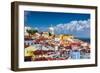 Lisbon, Portugal Skyline at Alfama, the Oldest District of the City-Sean Pavone-Framed Premium Photographic Print