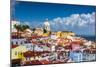 Lisbon, Portugal Skyline at Alfama, the Oldest District of the City-Sean Pavone-Mounted Premium Photographic Print