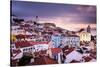 Lisbon, Portugal Skyline at Alfama, the Oldest District of the City-Sean Pavone-Stretched Canvas