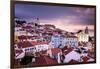 Lisbon, Portugal Skyline at Alfama, the Oldest District of the City-Sean Pavone-Framed Photographic Print