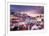 Lisbon, Portugal Skyline at Alfama, the Oldest District of the City-Sean Pavone-Framed Photographic Print