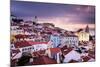 Lisbon, Portugal Skyline at Alfama, the Oldest District of the City-Sean Pavone-Mounted Photographic Print