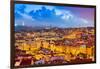 Lisbon, Portugal Skyline at Sunset-Sean Pavone-Framed Photographic Print