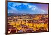 Lisbon, Portugal Skyline at Sunset-Sean Pavone-Framed Photographic Print