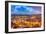 Lisbon, Portugal Skyline at Sunset-Sean Pavone-Framed Photographic Print