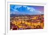 Lisbon, Portugal Skyline at Sunset-Sean Pavone-Framed Photographic Print