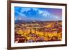 Lisbon, Portugal Skyline at Sunset-Sean Pavone-Framed Photographic Print