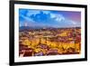 Lisbon, Portugal Skyline at Sunset-Sean Pavone-Framed Photographic Print