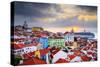 Lisbon, Portugal Sunrise Skyline at Alfama District-Sean Pavone-Stretched Canvas