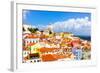 Lisbon, Portugal Town Skyline at the Alfama.-SeanPavonePhoto-Framed Photographic Print