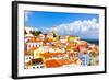 Lisbon, Portugal Town Skyline at the Alfama.-SeanPavonePhoto-Framed Photographic Print