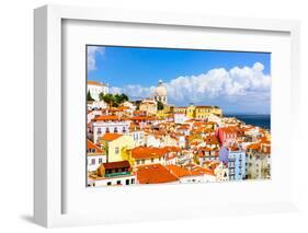 Lisbon, Portugal Town Skyline at the Alfama.-SeanPavonePhoto-Framed Photographic Print