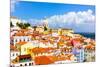 Lisbon, Portugal Town Skyline at the Alfama.-SeanPavonePhoto-Mounted Photographic Print