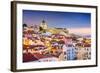 Lisbon, Portugal Twilight Cityscape at the Alfama District-Sean Pavone-Framed Photographic Print